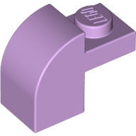 Lego Brick Curved 1 x 2 x 1 1/3 with Curved Top / Lavender