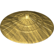 Lego Hat, Conical Asian Style / Pearl Gold