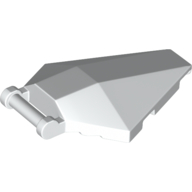 Lego Windscreen 6 x 4 x 1 Hexagonal with Handle / White