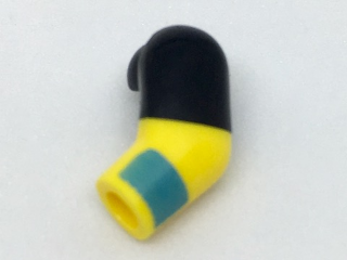 Lego Arm, Left with Wristband and Black Short Sleeve Pattern