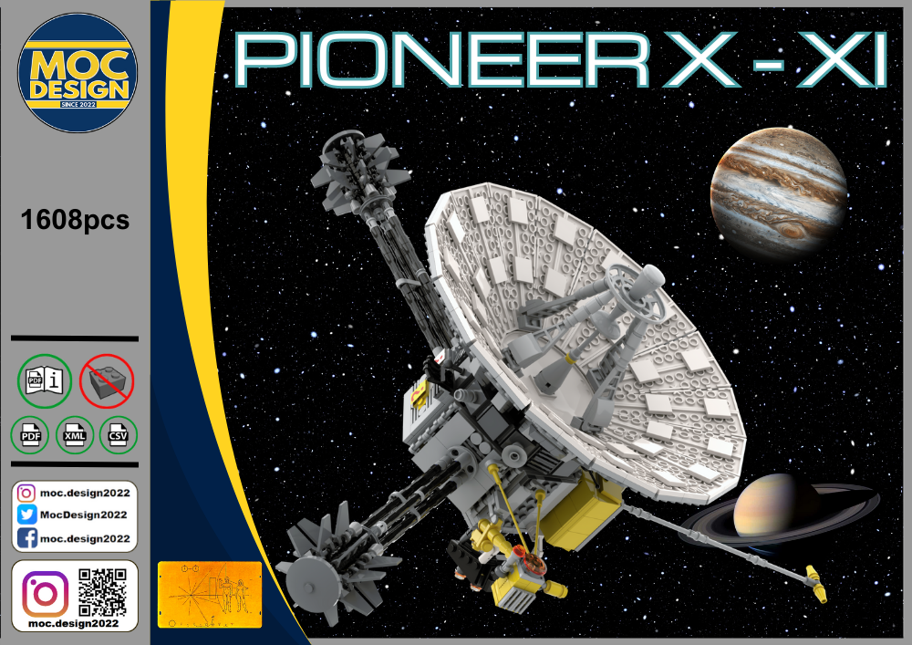 Lego Pioneer 10 - 11 scale 1:12