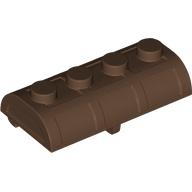 Lego Treasure Chest Lid [Thick Hinge] / Brown