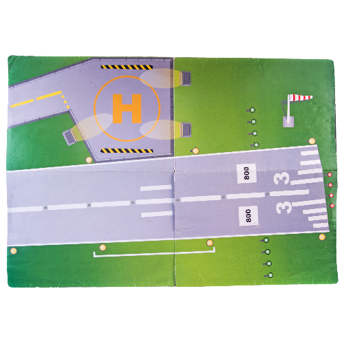 Lego Playmat, Runway and Helipad Print