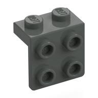 Lego Bracket 1 x 2 - 2 x 2 / Dark Gray