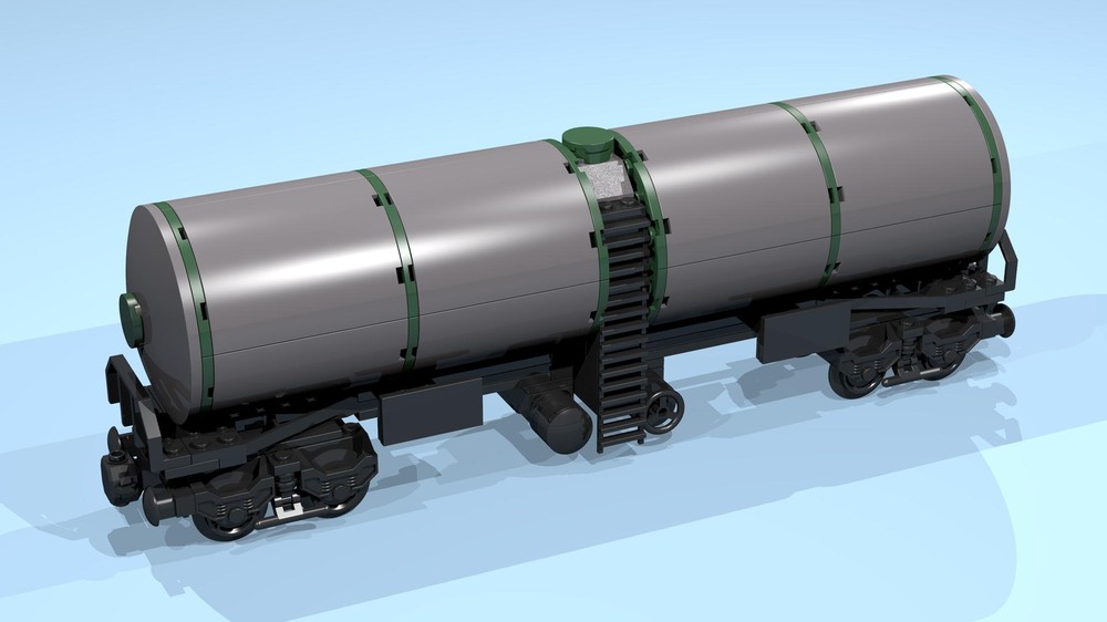 Lego 8-Wheel Tanker Wagon (gray, long)
