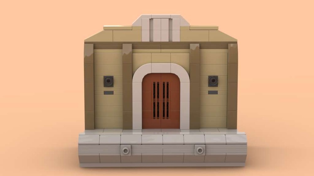 Lego Cloud City Walkway Exterior - Minifigure Display