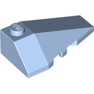 Lego Brick Wedged, Sloped 4 x 2 Triple Right / Bright Light Blue