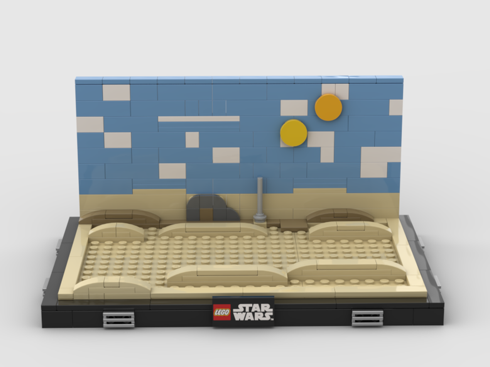 Lego Tatooine desert diorama