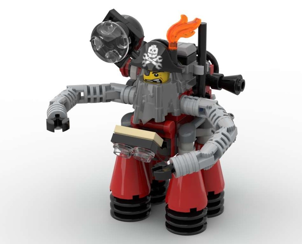Lego Steam Punk Metal Beard