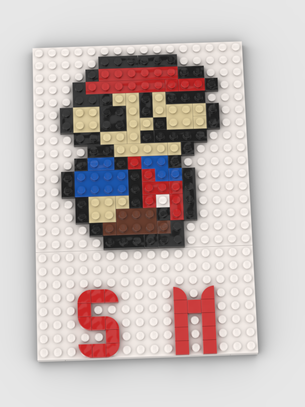 Lego Super Mario Bros 3 Mosaic