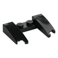 Lego Brick Wedged, Curved 3 x 4 x 2/3 Cutout / Black