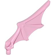 Lego Animal Body Part, Bat Wing with Shaft [Chima Bat Wing] / Trans-Dark Pink