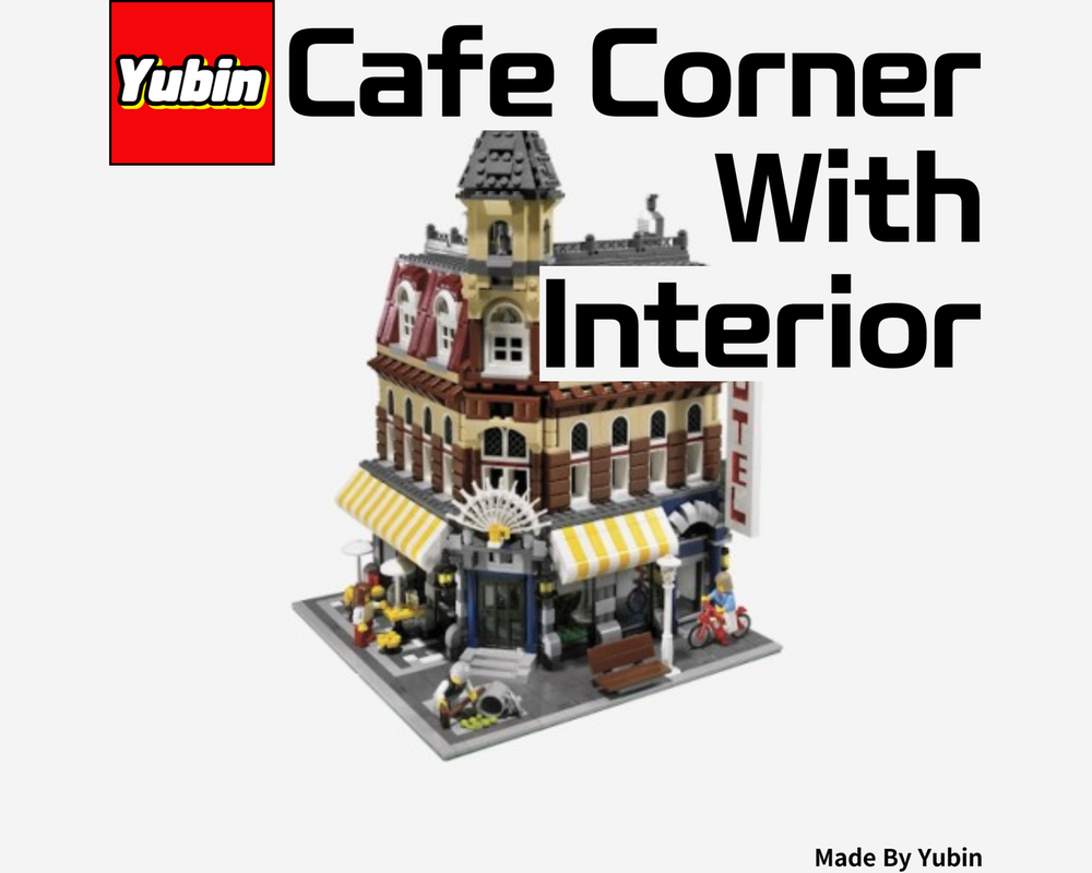 Lego Cafe Corner With Interior