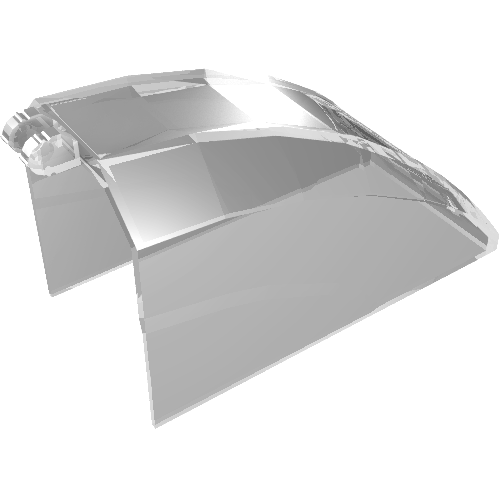 Lego Windscreen 8 x 4 x 5 Curved with 2 Fingers / Trans-Clear
