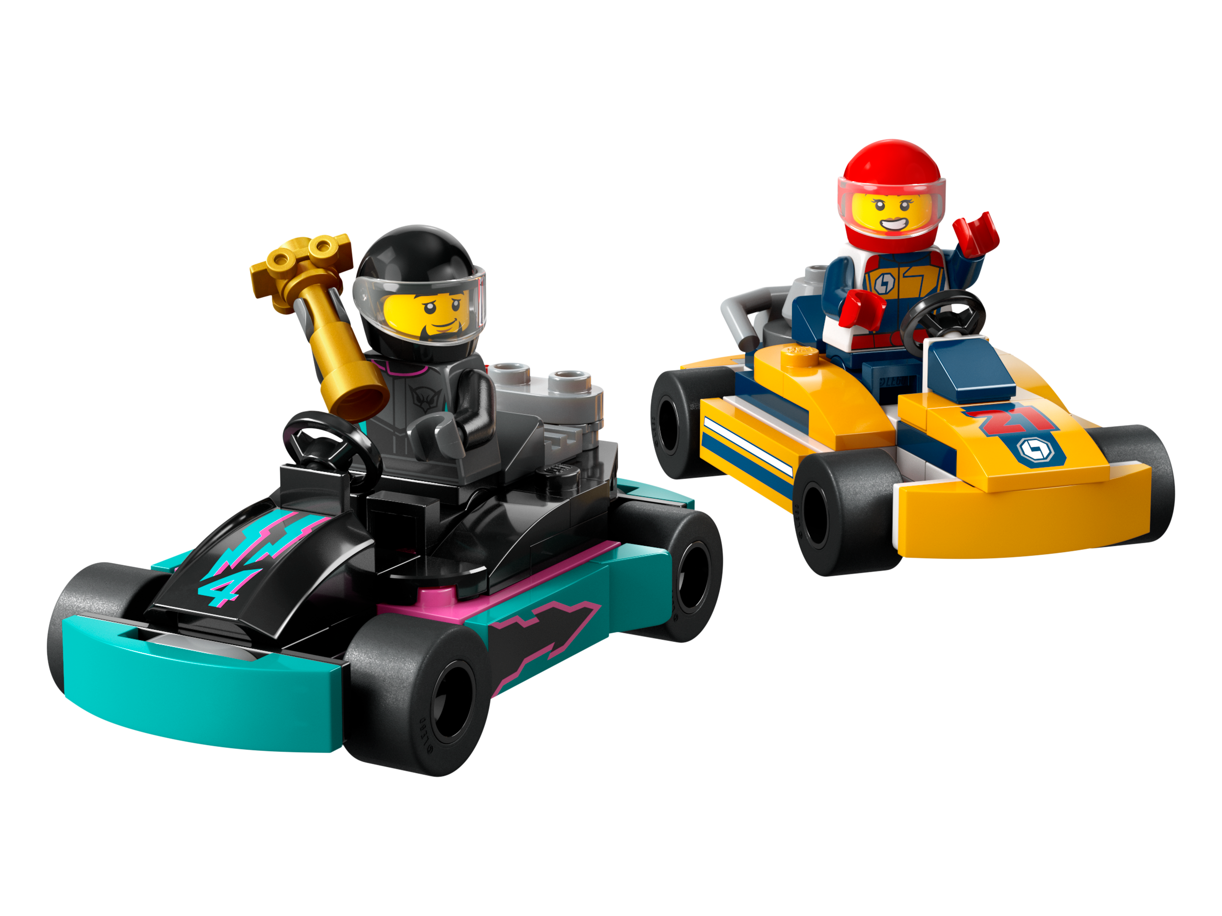 Lego Go-Karts and Race Drivers