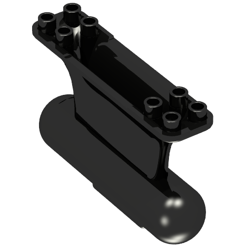 Lego Boat, Keel Weighted 8 x 2 x 4 / Black