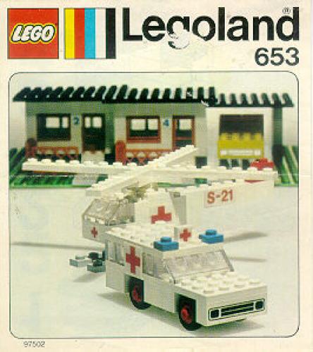 Lego Ambulance and Helicopter