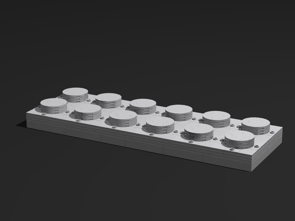 Lego 2x6 Plate 1:6 Scale