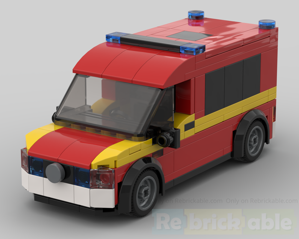 Lego Mercedes Benz Sprinter ELW Fire Car