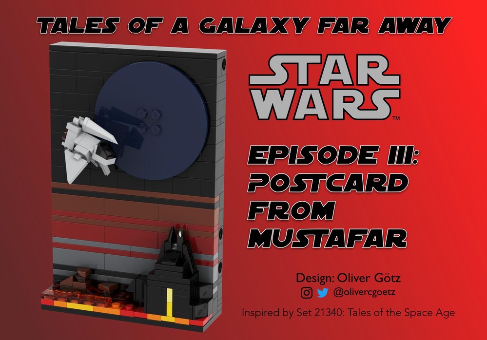 Lego Postcard from Mustafar
