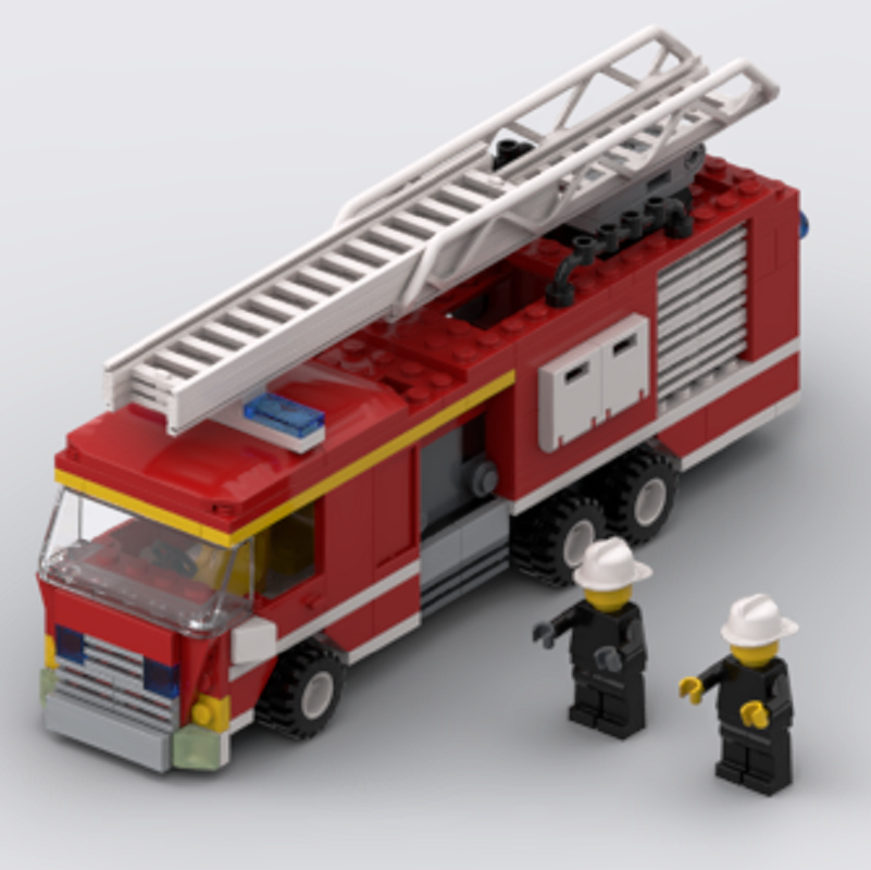 Lego (x) - FIRE TRUCK WITH SCALE