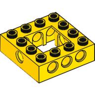 Lego Technic Brick 4 x 4 with 2 x 2 Opening / Yellow