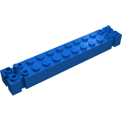 Lego Brick Special 2 x 12 with 2 End Pegs / Blue