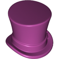 Lego Tall Top Hat [PLAIN] / Magenta