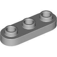 Lego Plate Special 1 x 3 Rounded with 3 Open Studs / Light Bluish Gray