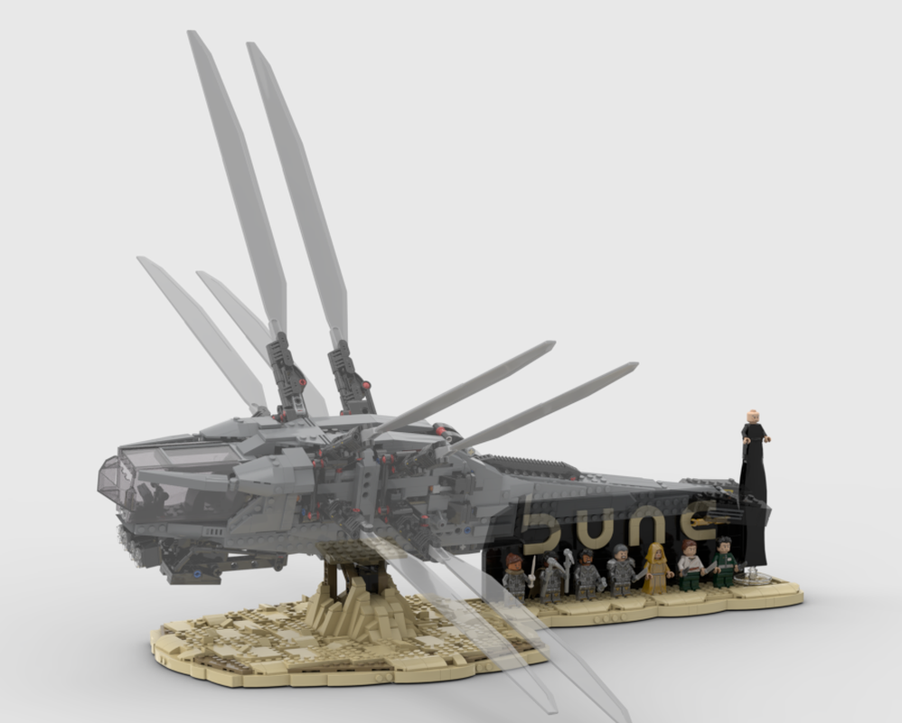 Lego Display for set 10327 Dune Atreides Royal Ornithopter