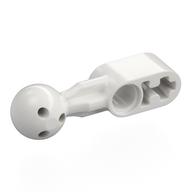 Lego Technic Beam 1 x 2 with Ball Joint Straight, Smooth Ball / White