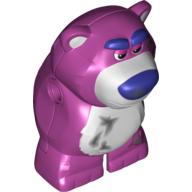 Lego Animal, Bear 'Lotso' Body with Dirt Print / Magenta