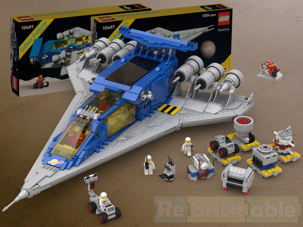 Lego Galaxy Transporter from 2x 10497 Galaxy Explorer