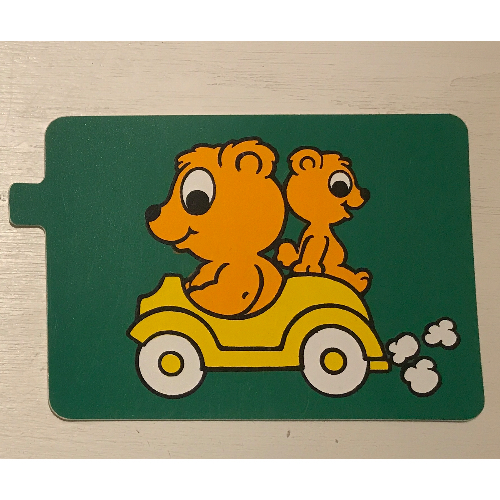 Lego Duplo Slide with Bears in a Car Print