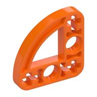 Lego Technic Beam 3 x 3 L-Shape with Quarter Ellipse Thin / Orange