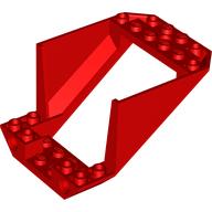 Lego Aircraft Fuselage Straight Aft Section 6 x 8 x 4 with Opening / Red
