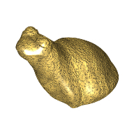 Lego Animal, Frog / Pearl Gold