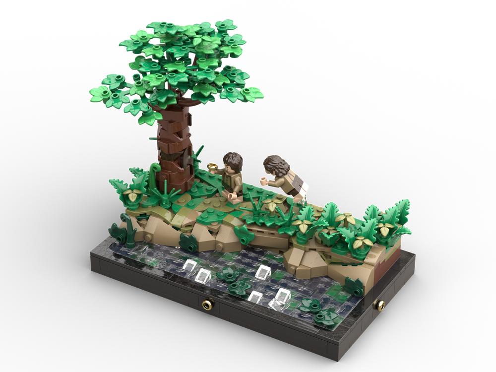 Lego Déagol vs. Sméagol Diorama