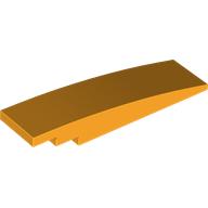 Lego Brick Curved 8 x 2 No Studs / Bright Light Orange