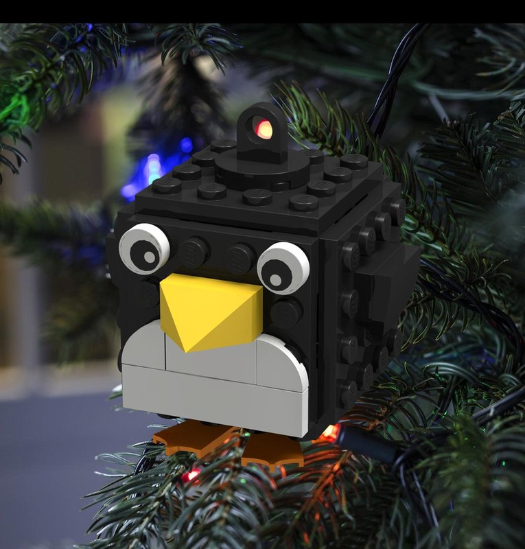 Lego Penguin Ornament