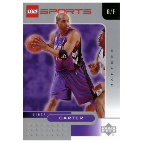 Lego Trading Card, NBA: Vince Carter, Toronto Raptors #15