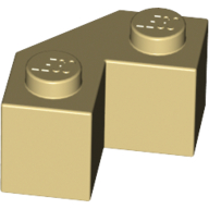 Lego Brick Wedged 2 x 2 Facet / Tan