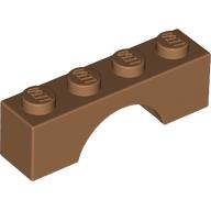 Lego Brick Arch 1 x 4 / Medium Nougat