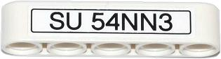 Lego Technic, Liftarm Thick 1 x 5 with 'SU 54NN3' Pattern (Sticker) - Set 42008
