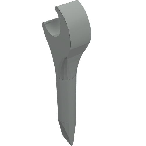 Lego Tool Screwdriver and Spanner / Wrench / Light Gray