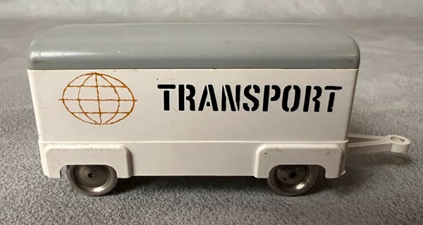 Lego HO Scale, Mercedes Box Trailer with Gray Top / White