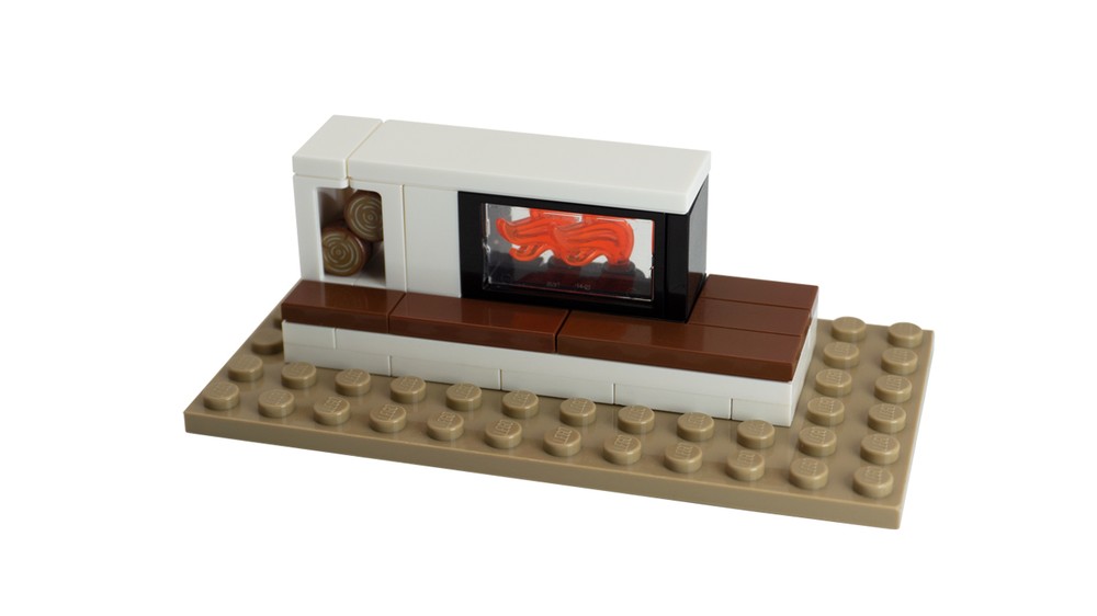 Lego Modern Fireplace