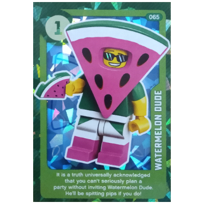 Lego Trading Card, Create the World Living Amazingly - Watermelon Dude (Foil) / [No Color/Any Color]