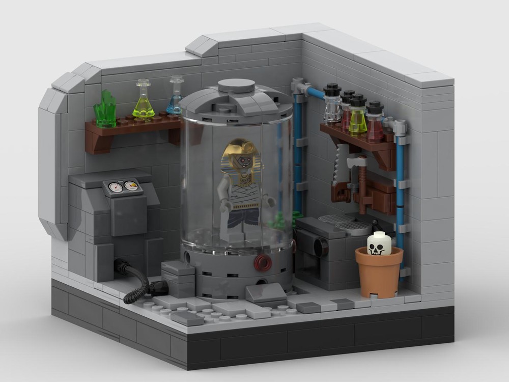 Lego Halloween Diorama - The Kitchen Lab