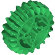 Lego Technic Gear 20 Tooth Double Bevel with Axle Hole Type 2 [X Opening] / Green